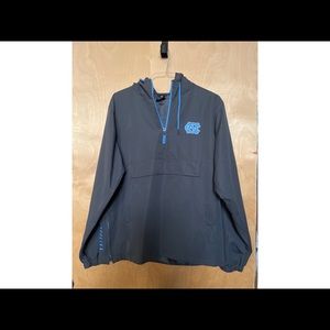 Men’s UNC hooded quarter zip jacket